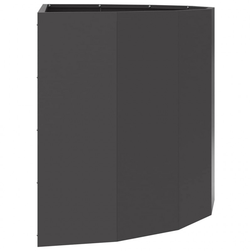 Donica Czarny 90 x 45 x 50 cm Stal