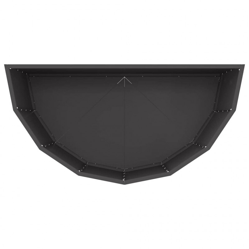 Donica Czarny 90 x 45 x 50 cm Stal