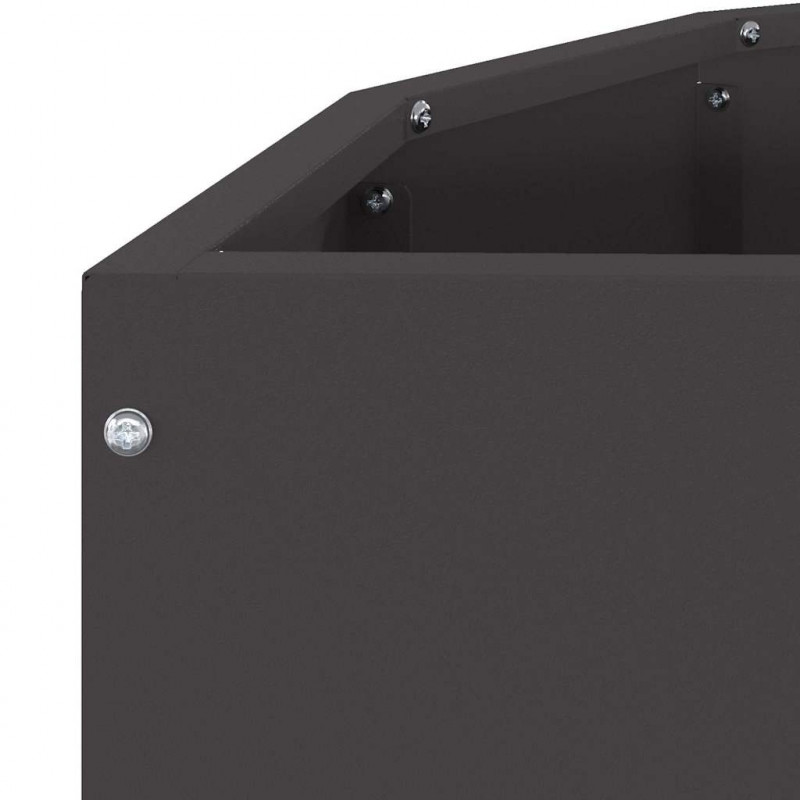 Donica Czarny 90 x 45 x 50 cm Stal