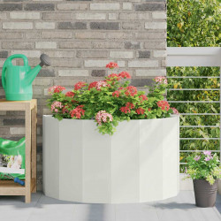 Donica Biały 90 x 45 x 50 cm Stal