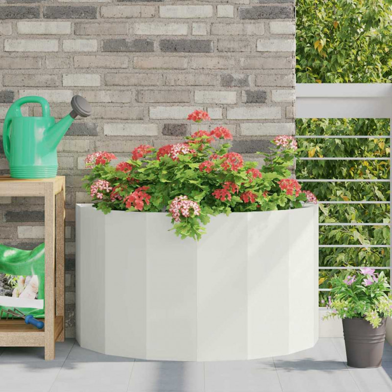 Donica Biały 90 x 45 x 50 cm Stal