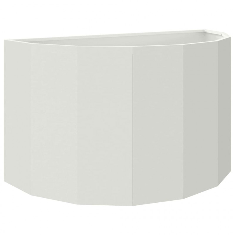 Donica Biały 90 x 45 x 50 cm Stal
