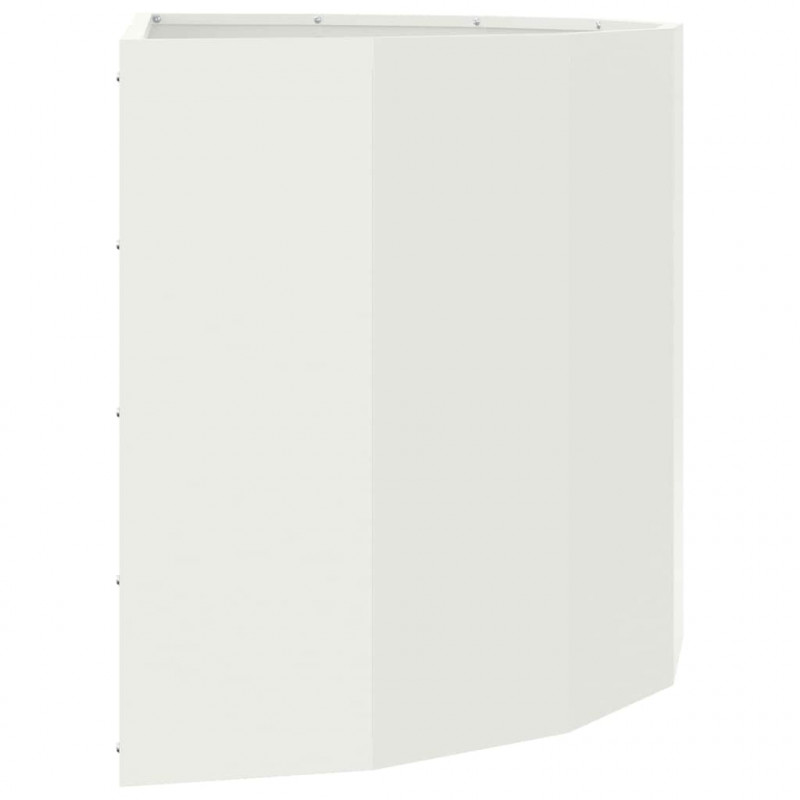 Donica Biały 90 x 45 x 50 cm Stal