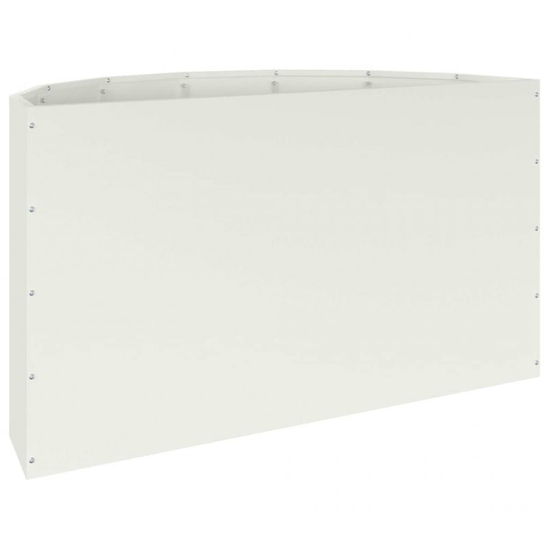 Donica Biały 90 x 45 x 50 cm Stal