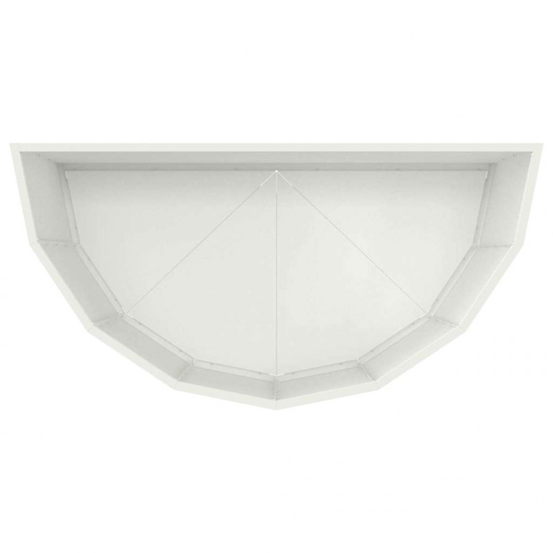 Donica Biały 90 x 45 x 50 cm Stal