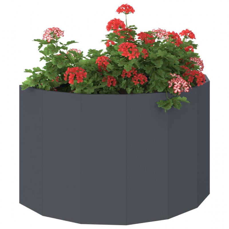 Donica Antracyt 90 x 45 x 50 cm Stal