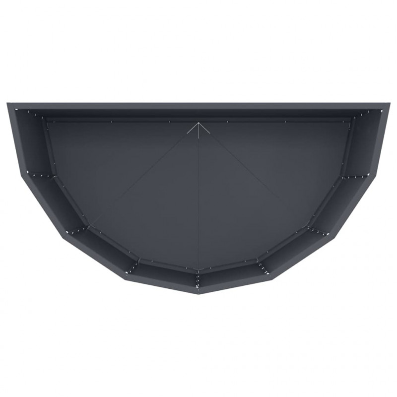 Donica Antracyt 90 x 45 x 50 cm Stal