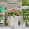 Donica Srebrny 90 x 45 x 50 cm Stal nierdzewna