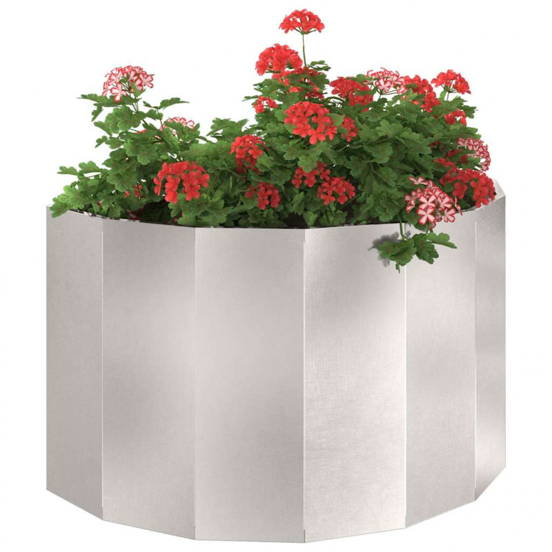 Donica Srebrny 90 x 45 x 50 cm Stal nierdzewna
