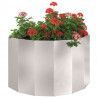 Donica Srebrny 90 x 45 x 50 cm Stal nierdzewna