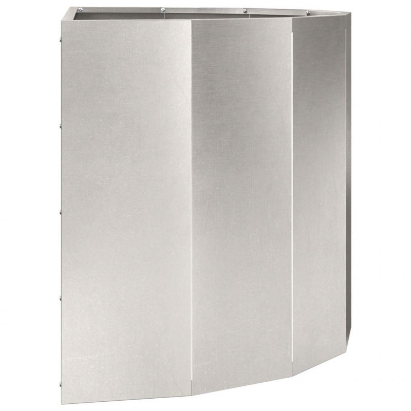 Donica Srebrny 90 x 45 x 50 cm Stal nierdzewna