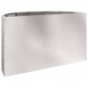 Donica Srebrny 90 x 45 x 50 cm Stal nierdzewna