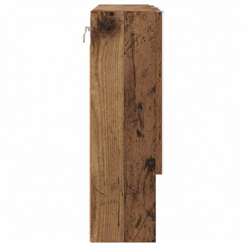 Szafka z lustrem z przechowywaniem Stare drewno 59 x 17 x 55 cm