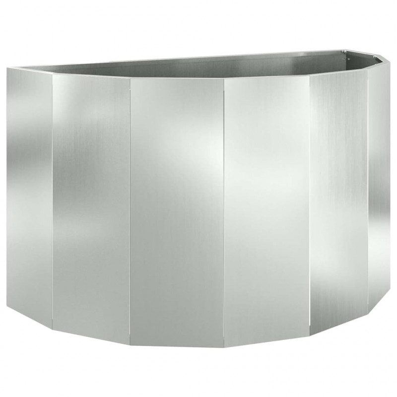 Donica Srebrny 90 x 45 x 50 cm Stal Galwanizowana