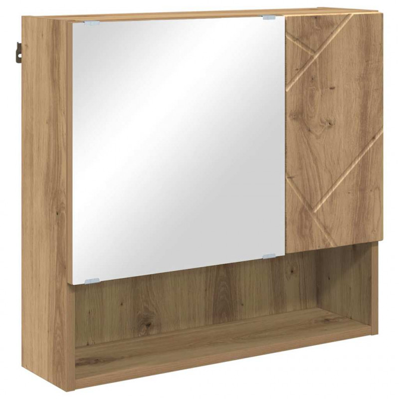 Szafka z lustrem z drzwiami Dąb rzemieślniczy 59 x 17 x 55 cm