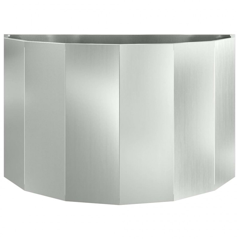 Donica Srebrny 90 x 45 x 50 cm Stal Galwanizowana