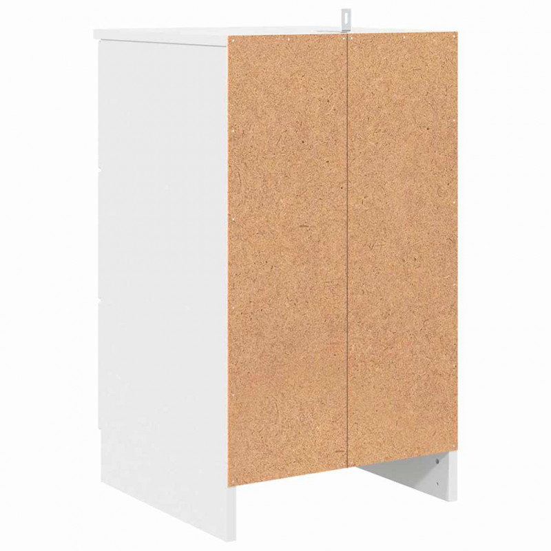 Szafka Nocna Biały 38 x 38 x 66 cm Materiał drewnopochodny