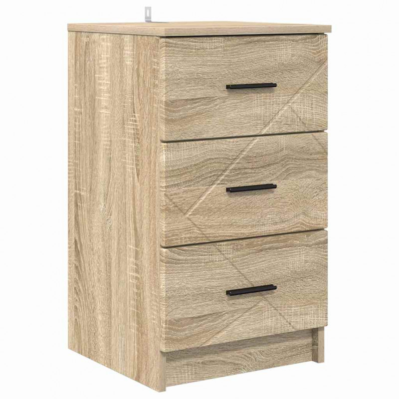 Szafka Nocna dąb sonoma 38 x 38 x 66 cm Materiał drewnopochodny