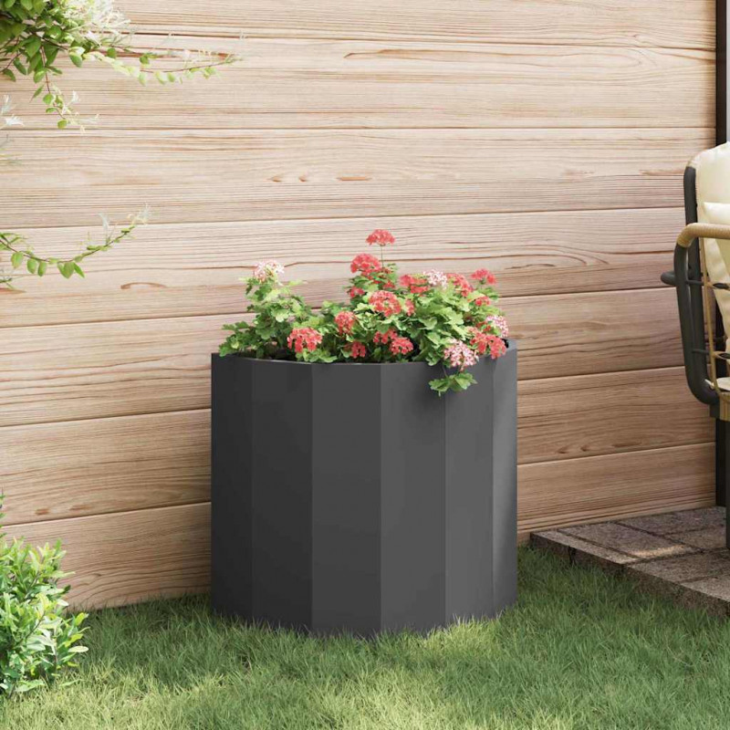 Donica Czarny 60 x 30 x 50 cm Stal