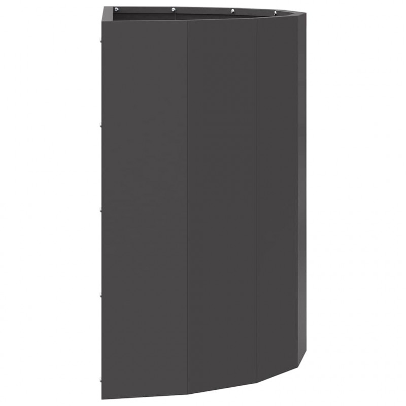 Donica Czarny 60 x 30 x 50 cm Stal