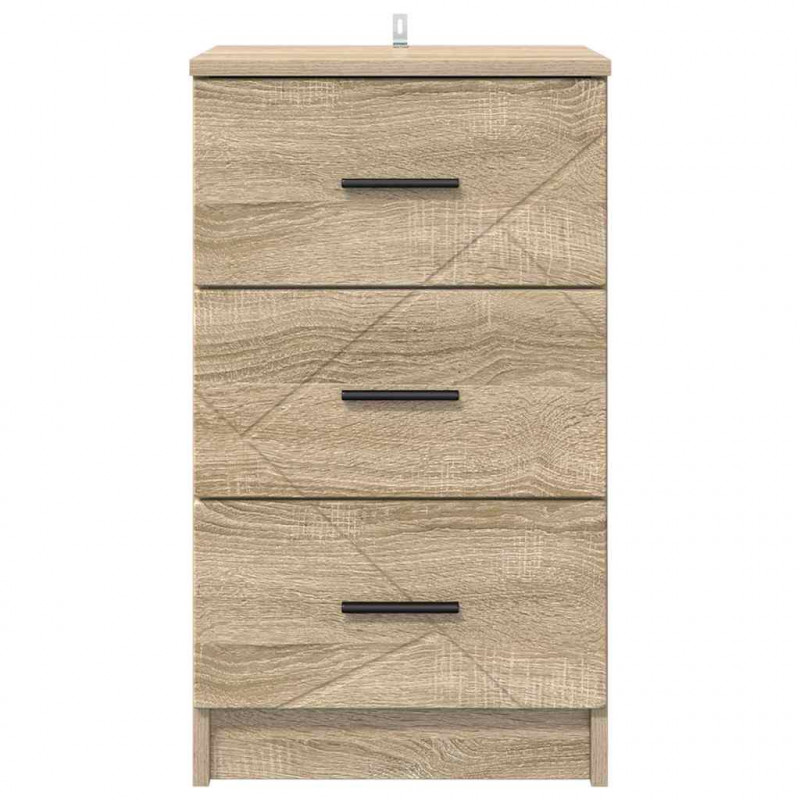 Szafka Nocna dąb sonoma 38 x 38 x 66 cm Materiał drewnopochodny