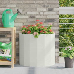 Donica Biały 60 x 30 x 50 cm Stal