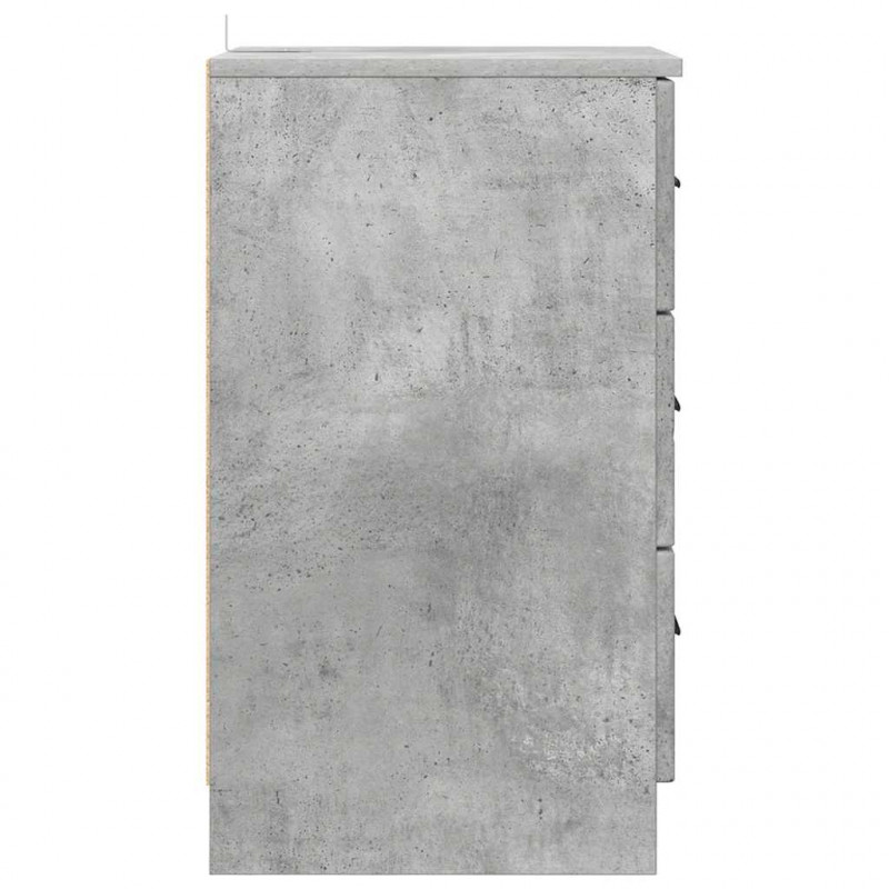 Szafka Nocna z szufladą Betonowy szary 38 x 38 x 66 cm