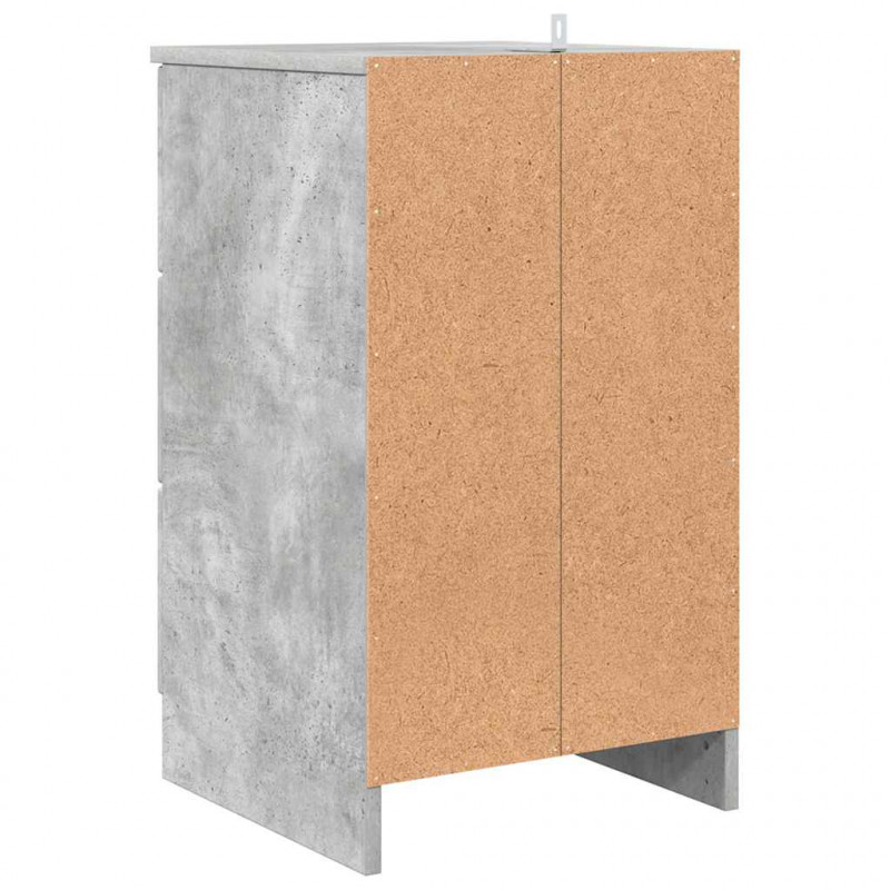 Szafka Nocna z szufladą Betonowy szary 38 x 38 x 66 cm