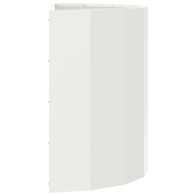 Donica Biały 60 x 30 x 50 cm Stal