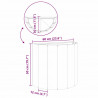 Donica Antracyt 60 x 30 x 50 cm Stal
