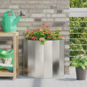 Donica Srebrny 60 x 30 x 50 cm Stal nierdzewna