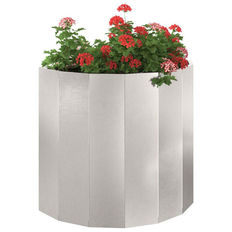 Donica Srebrny 60 x 30 x 50 cm Stal nierdzewna