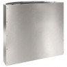 Donica Srebrny 60 x 30 x 50 cm Stal nierdzewna