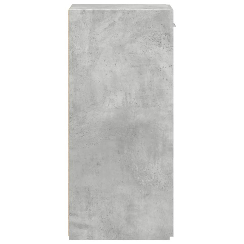 Szafka, szarość betonu, 30x42,5x93 cm, materiał drewnopochodny