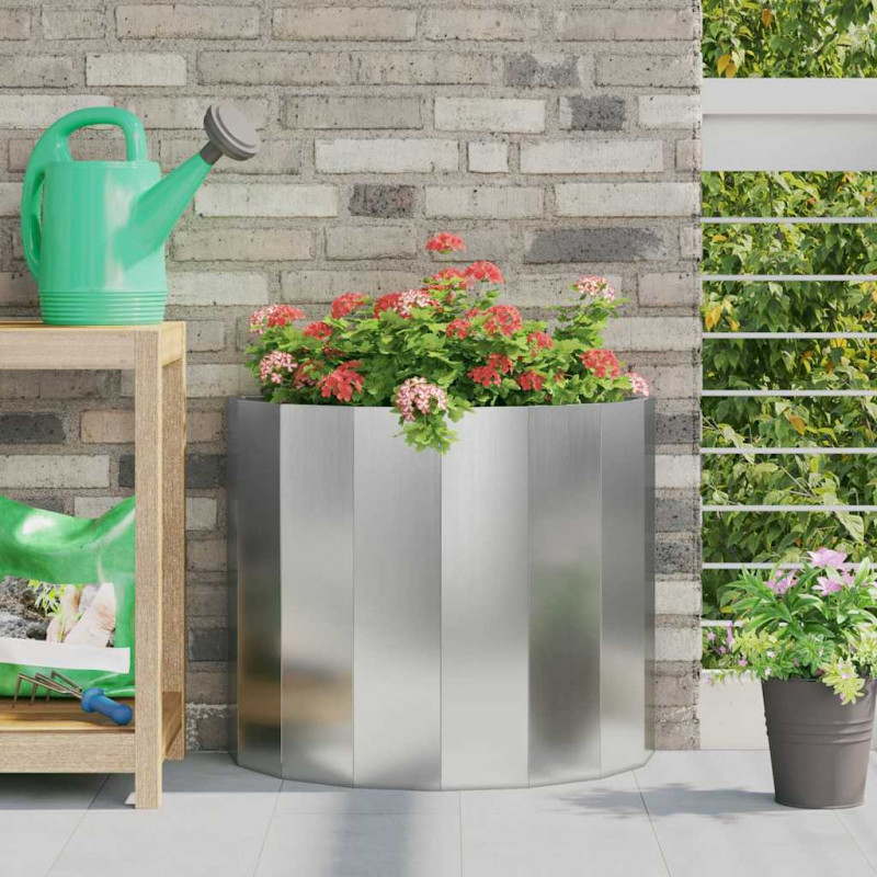 Donica Srebrny 60 x 30 x 50 cm Stal Galwanizowana