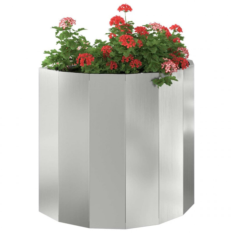 Donica Srebrny 60 x 30 x 50 cm Stal Galwanizowana