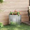 Donica Srebrny 60 x 30 x 50 cm Stal Galwanizowana