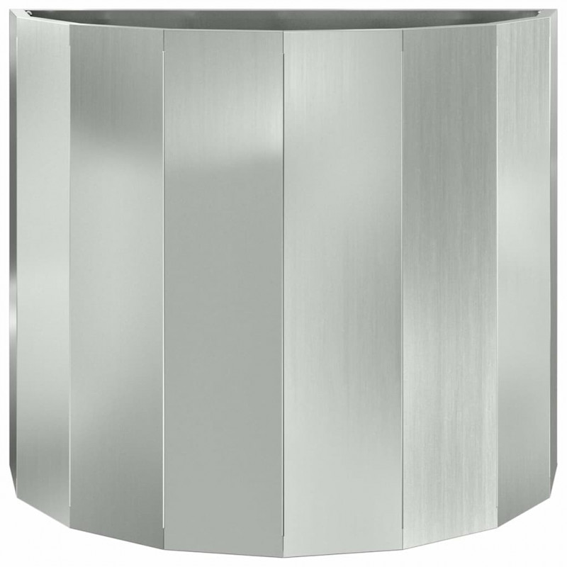 Donica Srebrny 60 x 30 x 50 cm Stal Galwanizowana