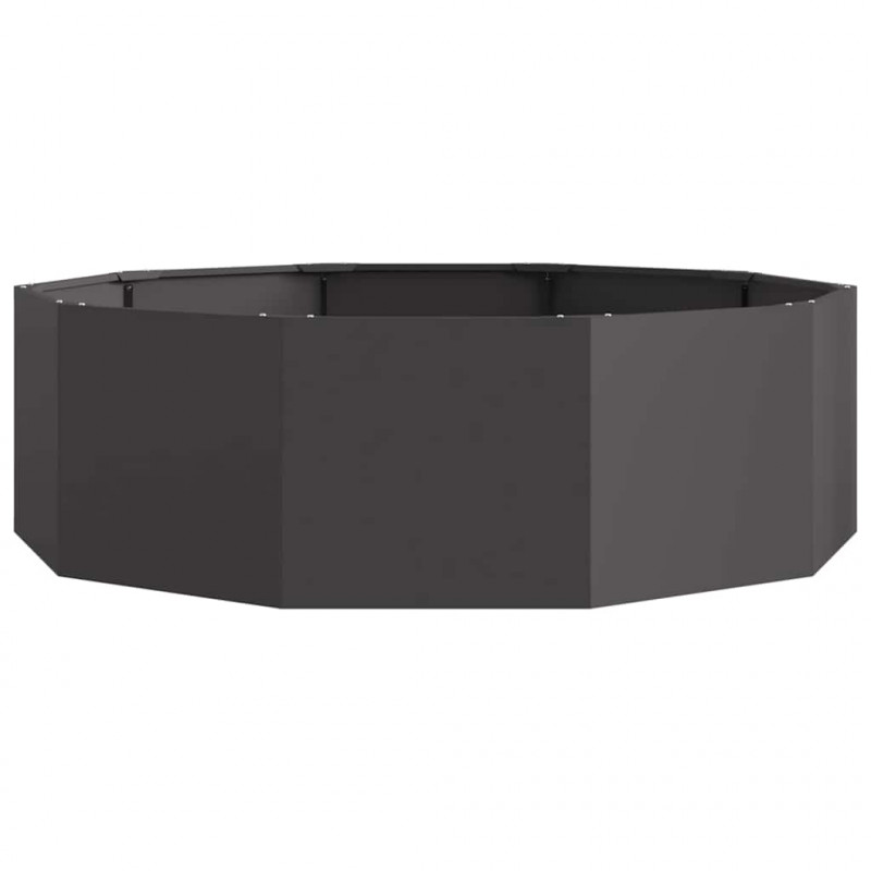 Donica Czarny 120 x 120 x 35 cm Stal