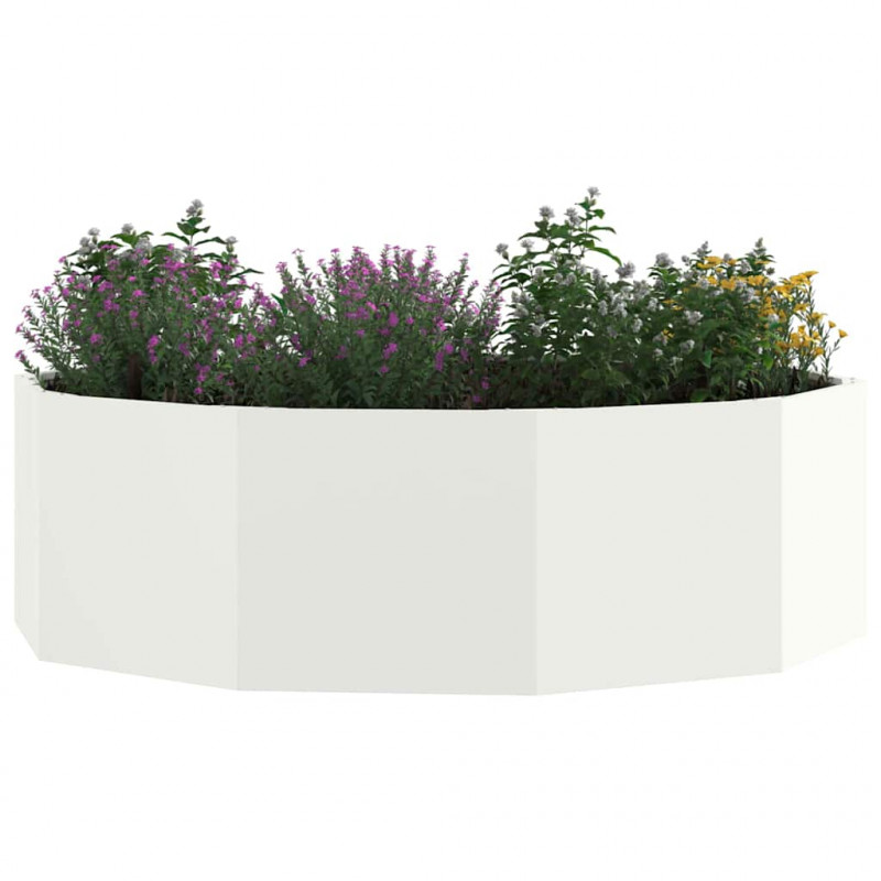 Donica Biały 120 x 120 x 35 cm Stal