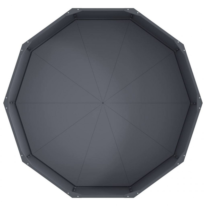Donica Antracyt 120 x 120 x 35 cm Stal