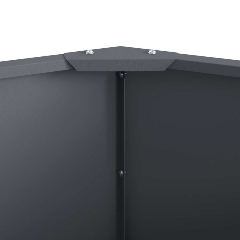 Donica Antracyt 120 x 120 x 35 cm Stal