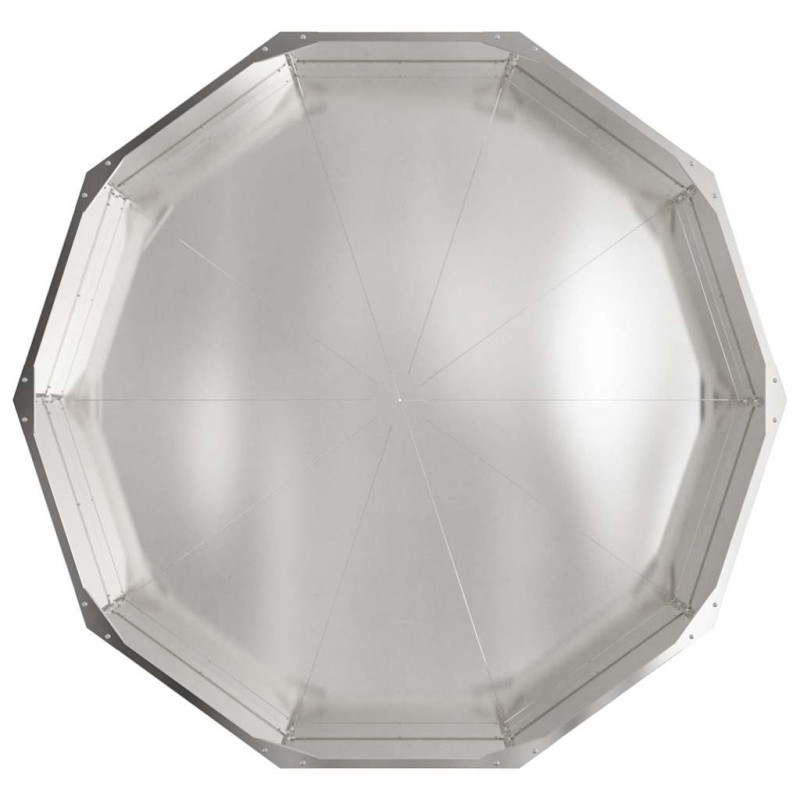 Donica Srebrny 120 x 120 x 35 cm Stal nierdzewna