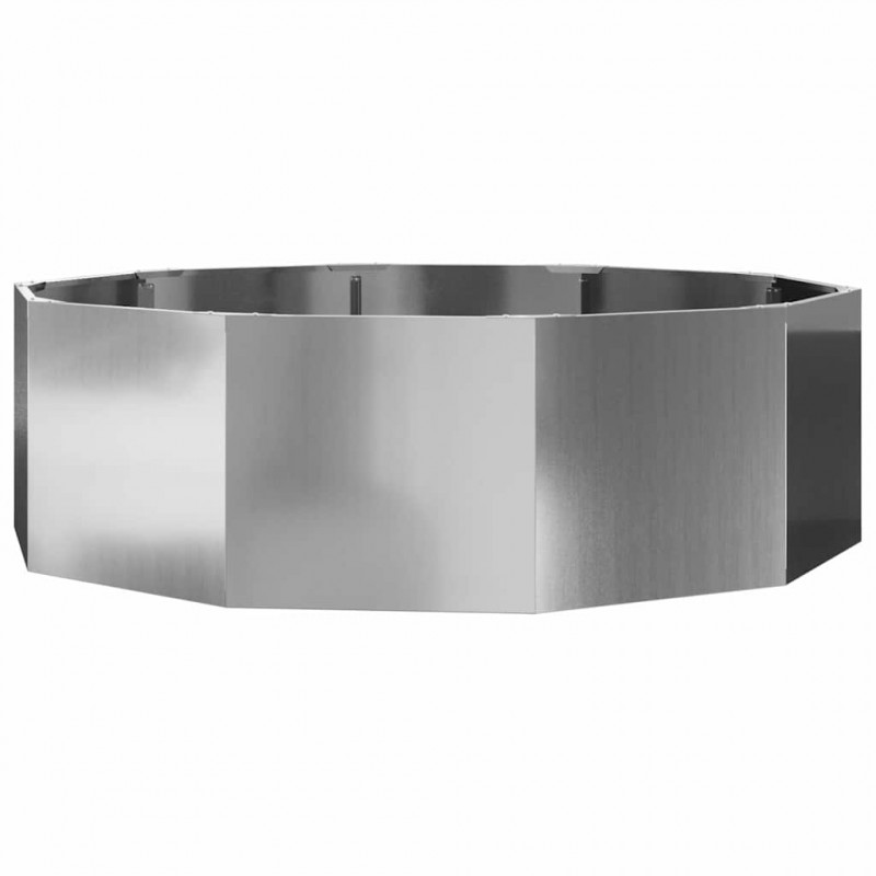 Donica Srebrny 120 x 120 x 35 cm Stal Galwanizowana