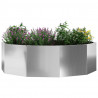 Donica Srebrny 120 x 120 x 35 cm Stal Galwanizowana