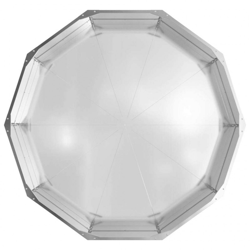 Donica Srebrny 120 x 120 x 35 cm Stal Galwanizowana