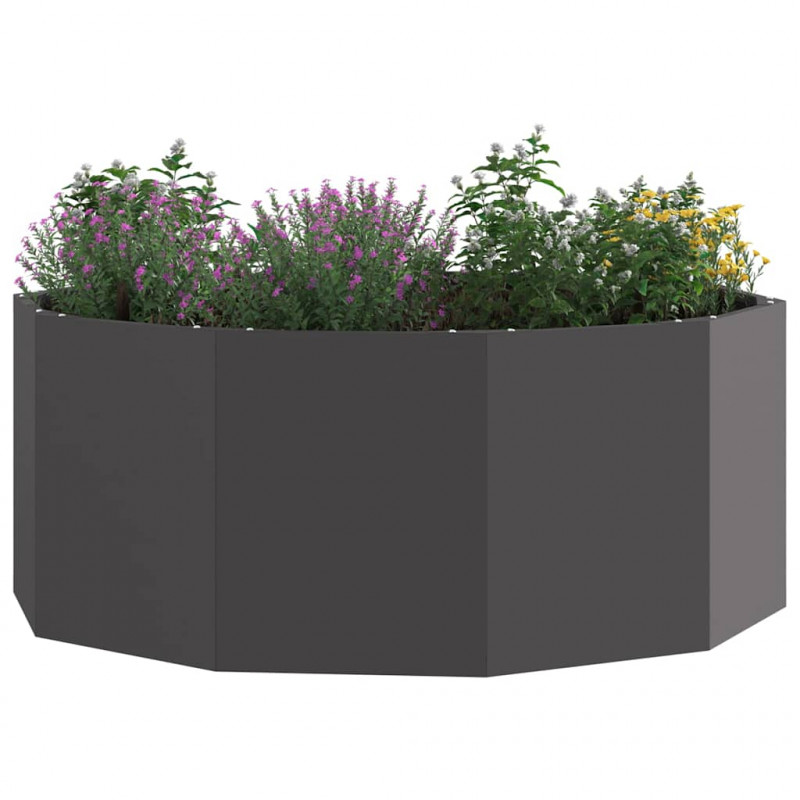 Donica Czarny 90 x 90 x 35 cm Stal