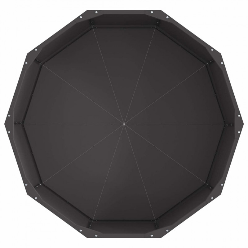 Donica Czarny 90 x 90 x 35 cm Stal