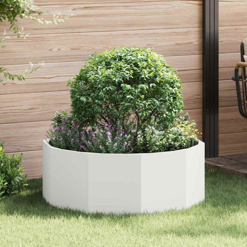 Donica Biały 90 x 90 x 35 cm Stal