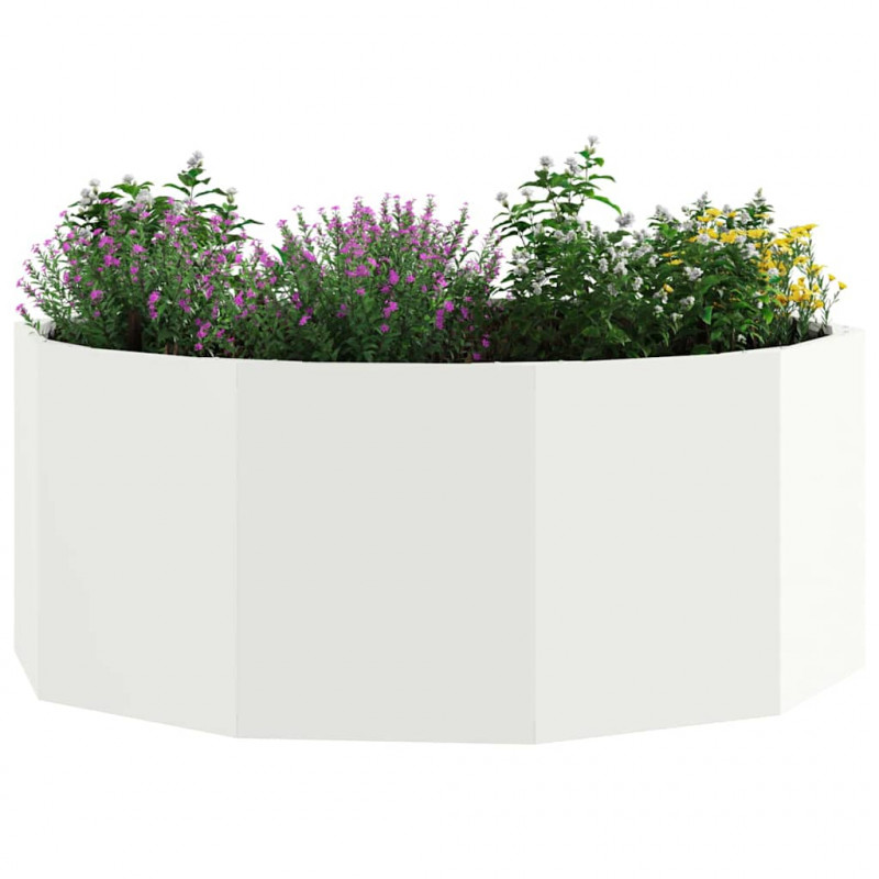 Donica Biały 90 x 90 x 35 cm Stal